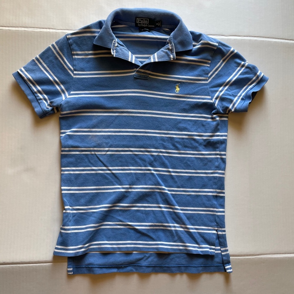 Polo Ralph Lauren Striped Mesh Shirt Custom Fit S